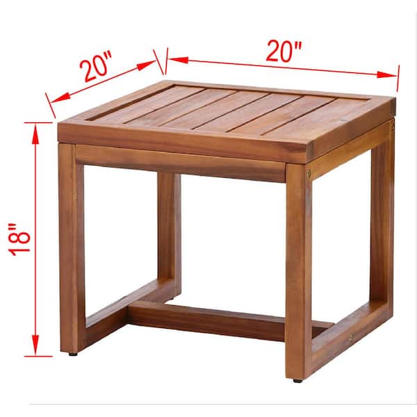 Davenport Wood Outdoor Side Table Dl, Davenport Outdoor Furniture