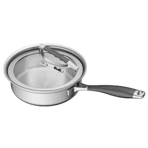 8 in. Capacity 3 qt. Stainless Steel Saute Pan with Latch Lid