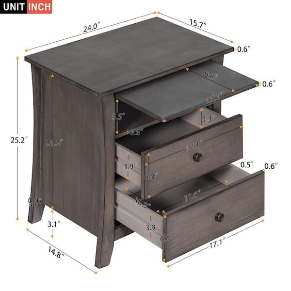 17.1'' W Manufactured Wood Height -Adjustable Storage Rack