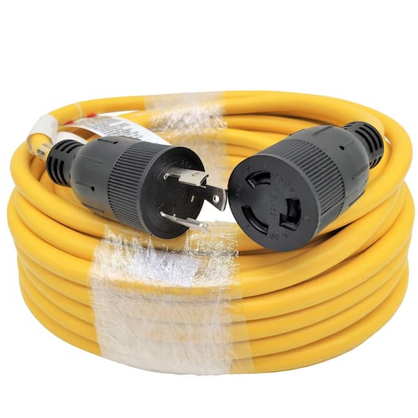 50 ft. SJTW 12/3 20 Amp 250-Volt Twist Lock NEMA L6-20 Extension Cord