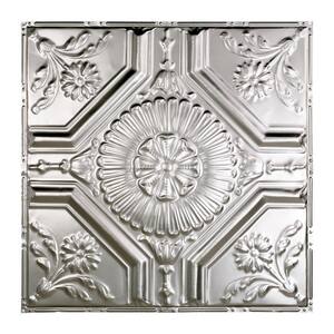 Rochester 2 ft. x 2 ft. Nail-Up Tin Ceiling Tile in Clear (Case of 5)