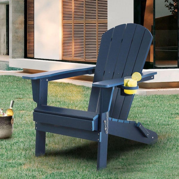 MIRAFIT Classic Navy Blue Composite of Adirondack Chair