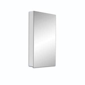 15 in. W x 26 in. H Large Rectangular Recessed or Surface Mount Medicine Cabinet with Mirror
