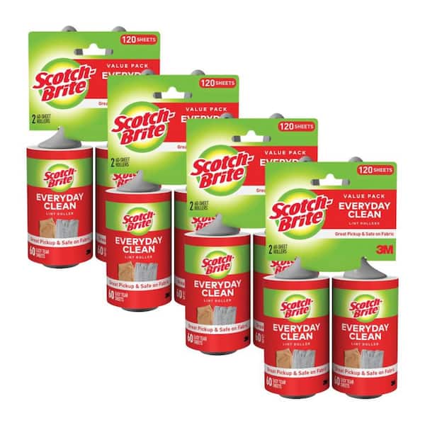 Everyday Clean Lint Roller (120-Sheets) (2-Pack) (Case Pack of 4)