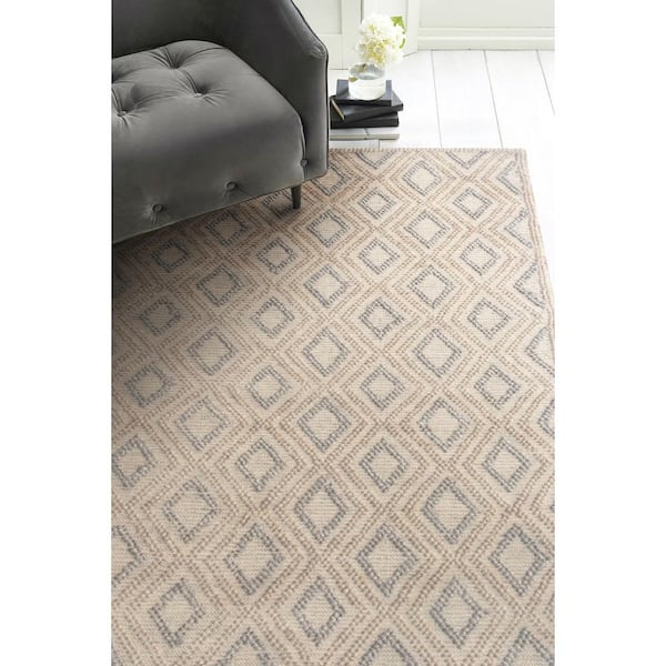 Renewed 9 ft. x 13 ft. Beige Farmhouse Upcycled Handwoven Area Rug