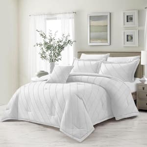 3-Piece All Season Bedding Queen Size Comforter Set, Ultra Soft Polyester Elegant Bedding Comforters