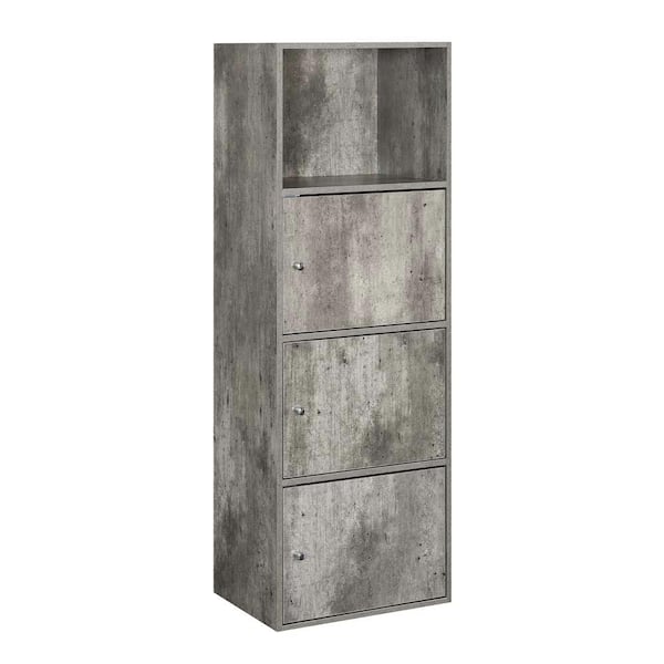 Convenience Concepts Xtra Storage Faux Birch 46.75 in. 3-Door Cabinet with Shelf