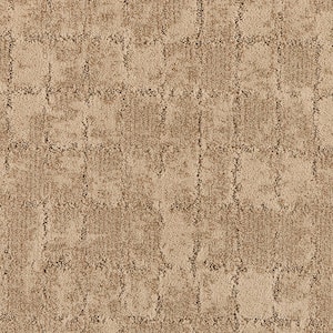 Posh Patterns Classical Beige 37 oz. Polyester Pattern Installed Carpet