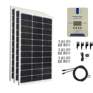 300-Watt Monocrystalline Solar Panel with TrakMax MPPT 40 Amp Charge Controller Plus Wireless Communication Kit
