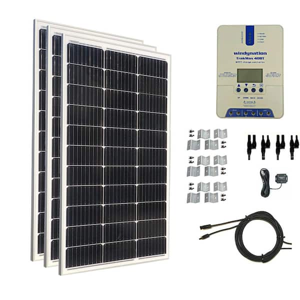 Solar panel 150w 300w 18V 12V 24V charger aluminum mono crystalline cells 