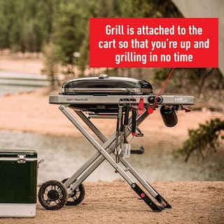 BBQ-PLUS Copertura Per Barbecue Weber Traveler 9010001 – Tessuto Oxford 600D Impermeabile – Con Fibbie E Velcro