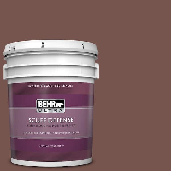 BEHR ULTRA 5 gal. #PPU2-20 Oxblood Extra Durable Eggshell Enamel Interior Paint & Primer