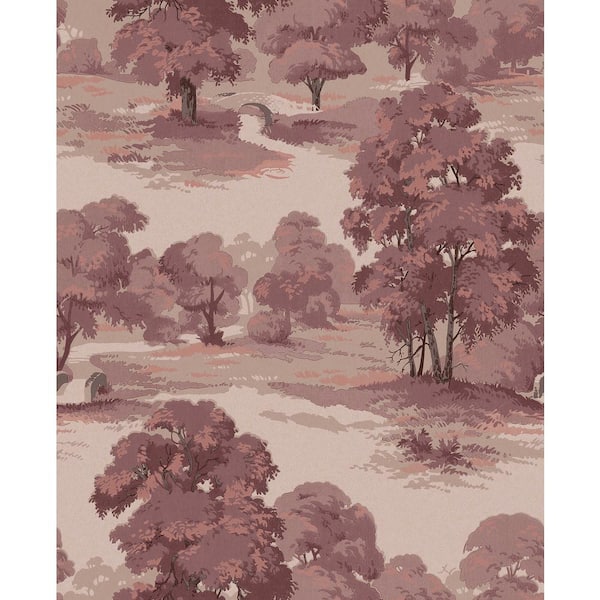 Advantage Red Sherwood Merlot Glade Wallpaper Sample