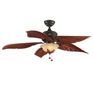 Antigua Plus 56 in. LED Indoor Oil Rubbed Bronze Ceiling Fan with Light Kit