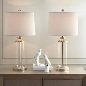 Clarity 26 in. Silver Table Lamp