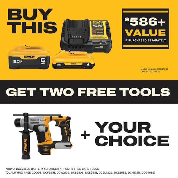 ATOMIC 20V MAX Cordless Brushless Ultra-Compact 5/8 in. SDS Plus Hammer Drill (Tool Only)