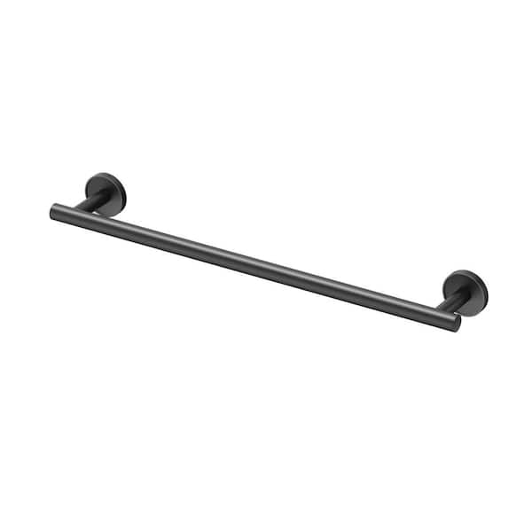 Gatco Sky 18 in. Wall Mounted Single Towel Bar in Matte Black