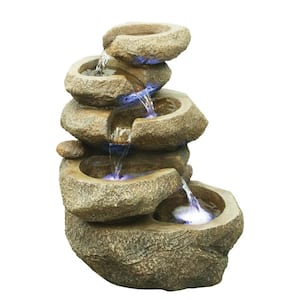 Rock 5 Level with LED Fountain