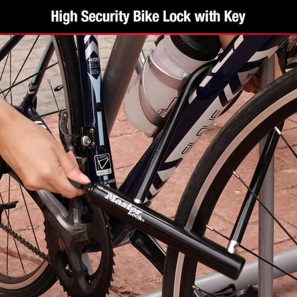 Master Lock Bike U Lock with Key 8170D The Home Depot