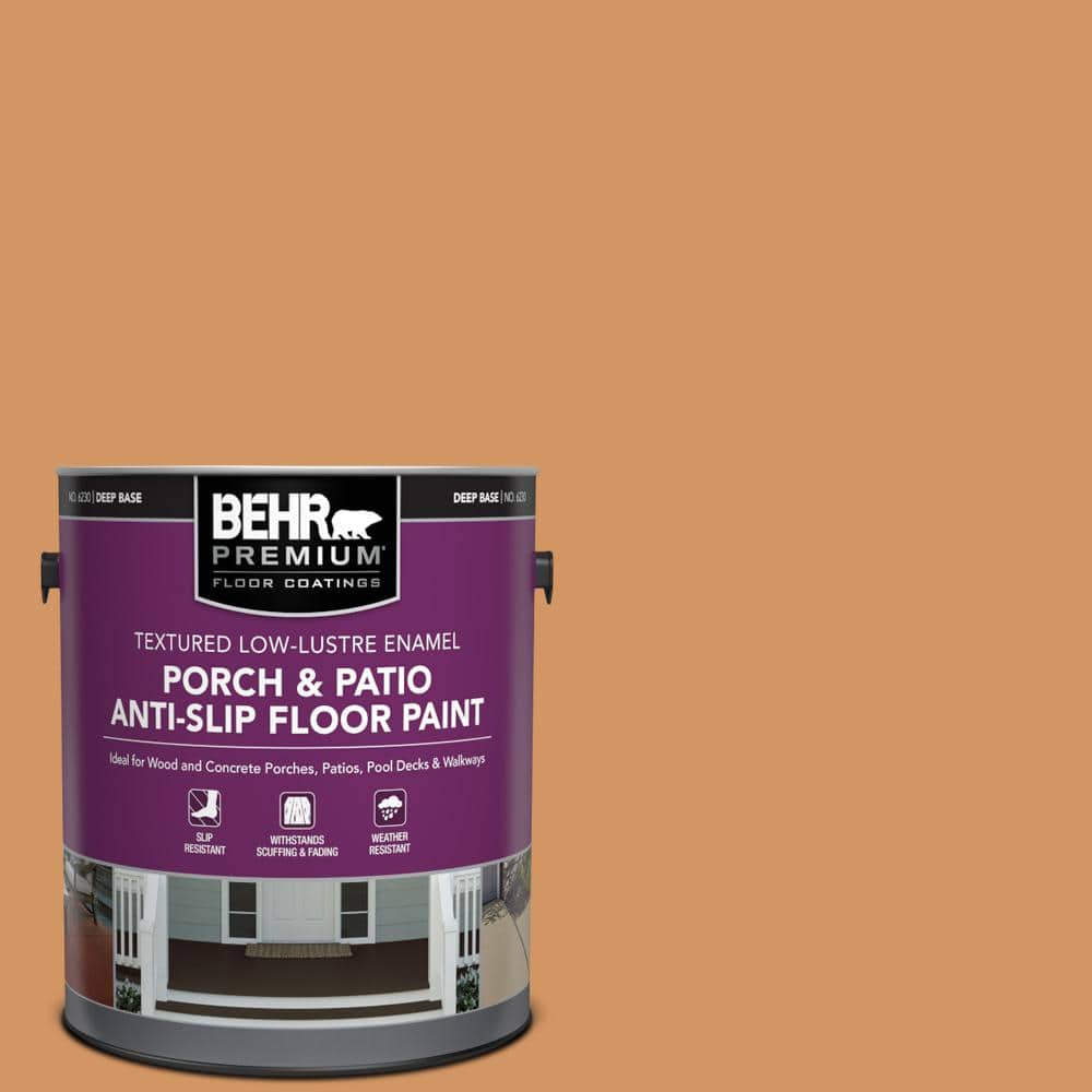 1 gal. #280D-5 Glazed Pecan Textured Low-Lustre Enamel Interior/Exterior Porch and Patio Anti-Slip Floor Paint price history on PriceWatchPro