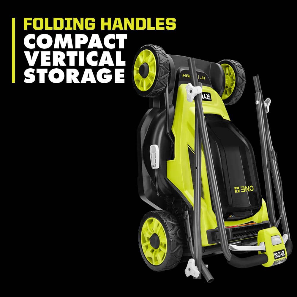 Ryobi 18V Lime Green Cordless Battery Push Lawn Mower