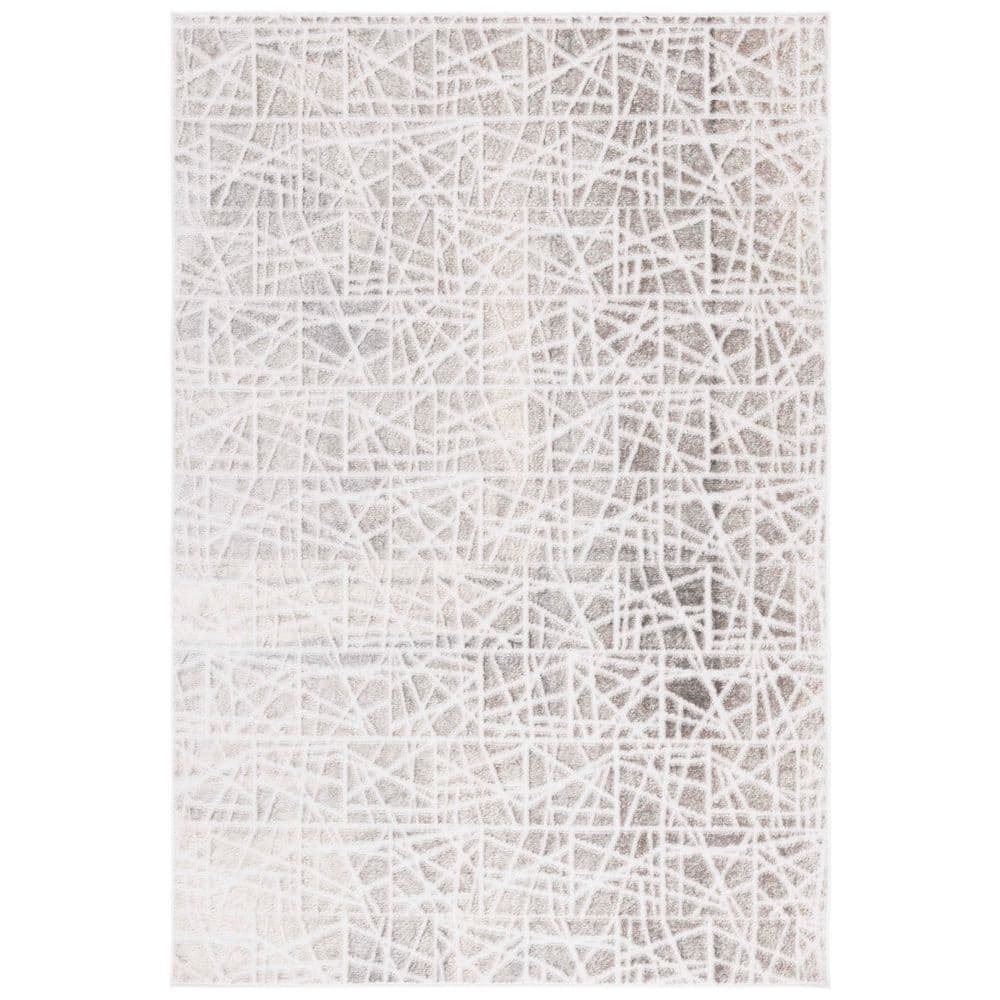 Maya Taupe/Gray 8 ft. x 10 ft. Abstract Distressed Area Rug price history on PriceWatchPro