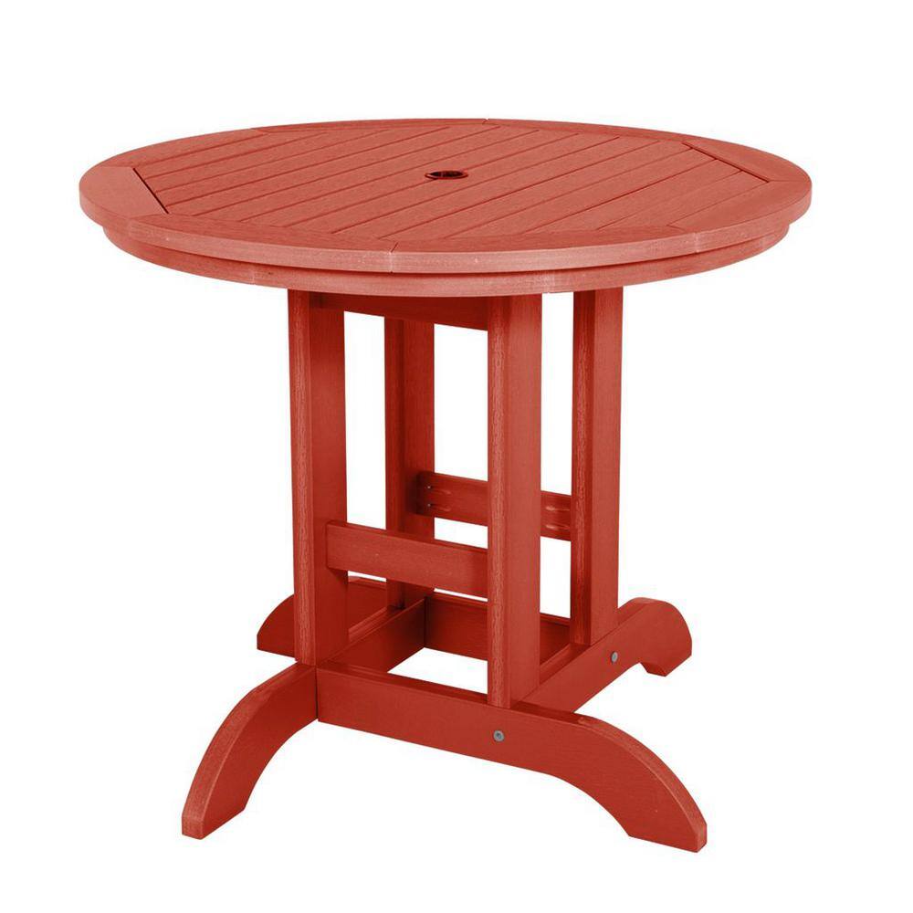 Highwood Round Dining Table AD-DRT36-RED - The Home Depot