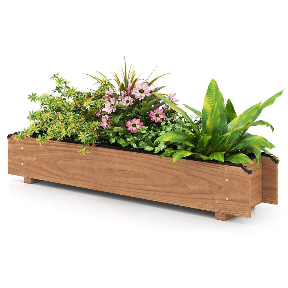 Wooden Raised Garden Bed with Drainage Holes for Vegetables, Flowers and Herbs price history on PriceWatchPro