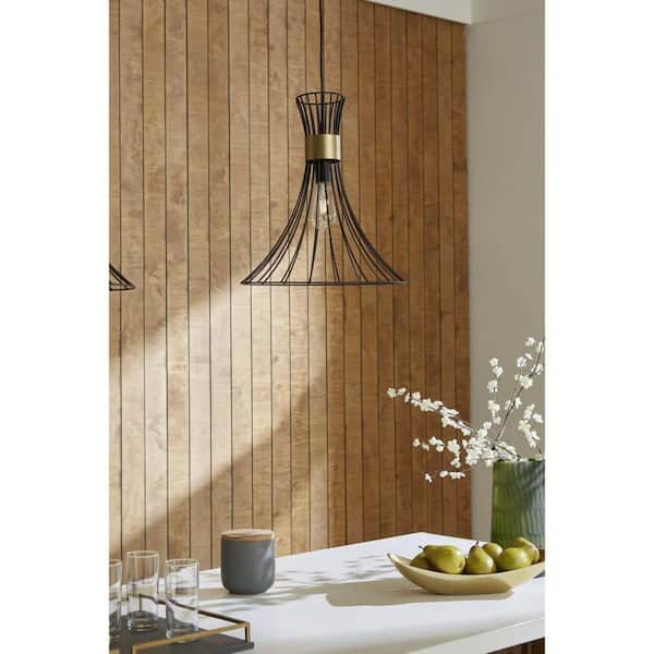Progress Lighting Wianno 1-Light Matte Black Pendant with
