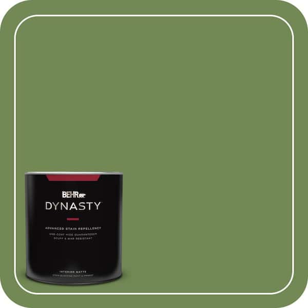 BEHR DYNASTY 1 qt. #M370-6 Snip of Parsley Matte Interior Stain-Blocking Paint and Primer