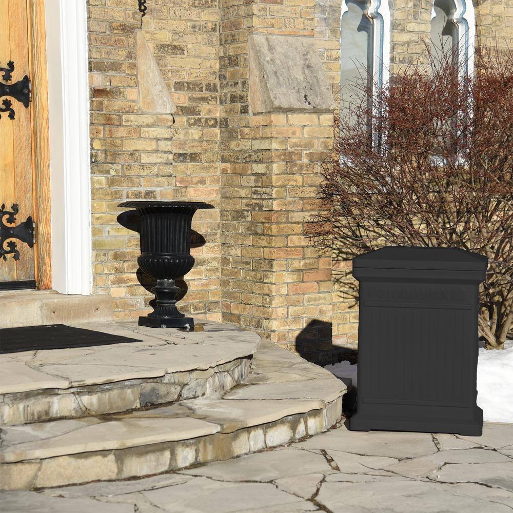 Graphite Vertical Plastic Package Delivery Box