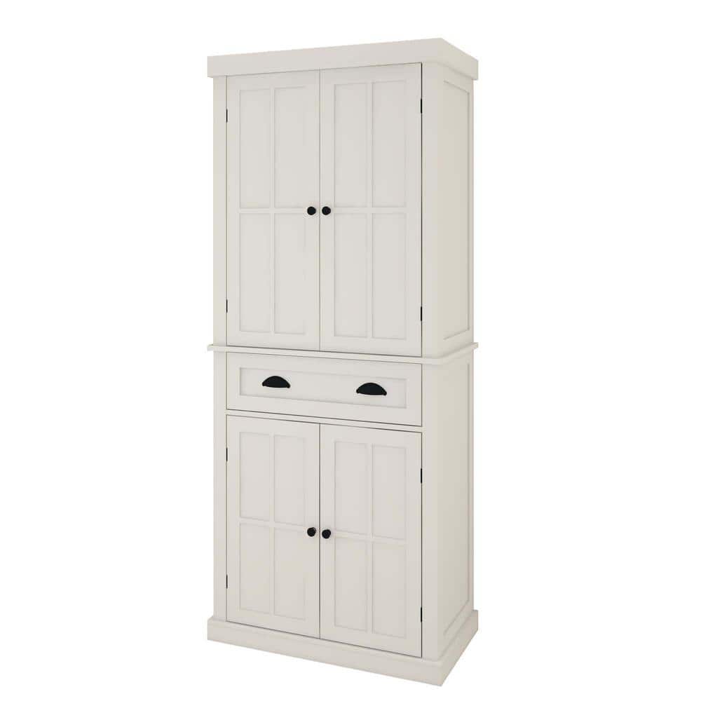 30 in. W x 16 in. D x 72 in. H in White MDF Ready to Assemble Floor Base Ki