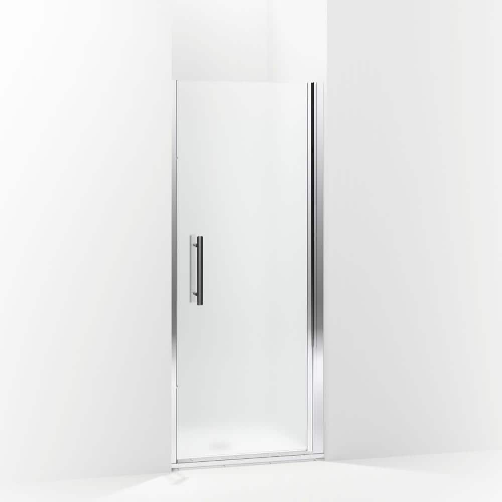 Finesse Peak 31.5-33 in. W x 67 in. H Pivot Frameless Shower Door in Silver -  Sterling, 5699-33S-G03