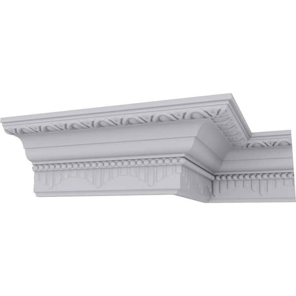 Ekena Millwork SAMPLE - 4 in. x 12 in. x 4-1/8 in. Polyurethane Dijon Crown Moulding