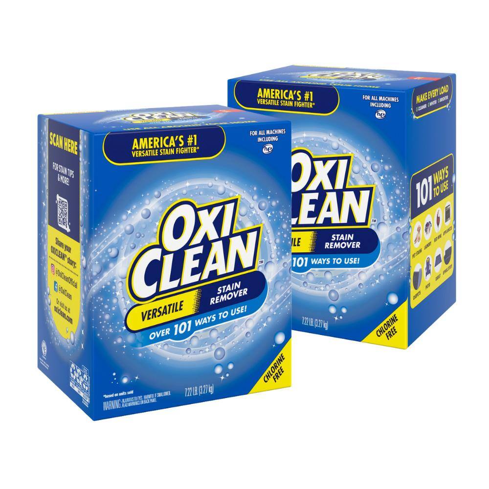 OxiClean Versatile Fabric Stain Remover Powder 7 22 Lbs 2 Pack 51791 