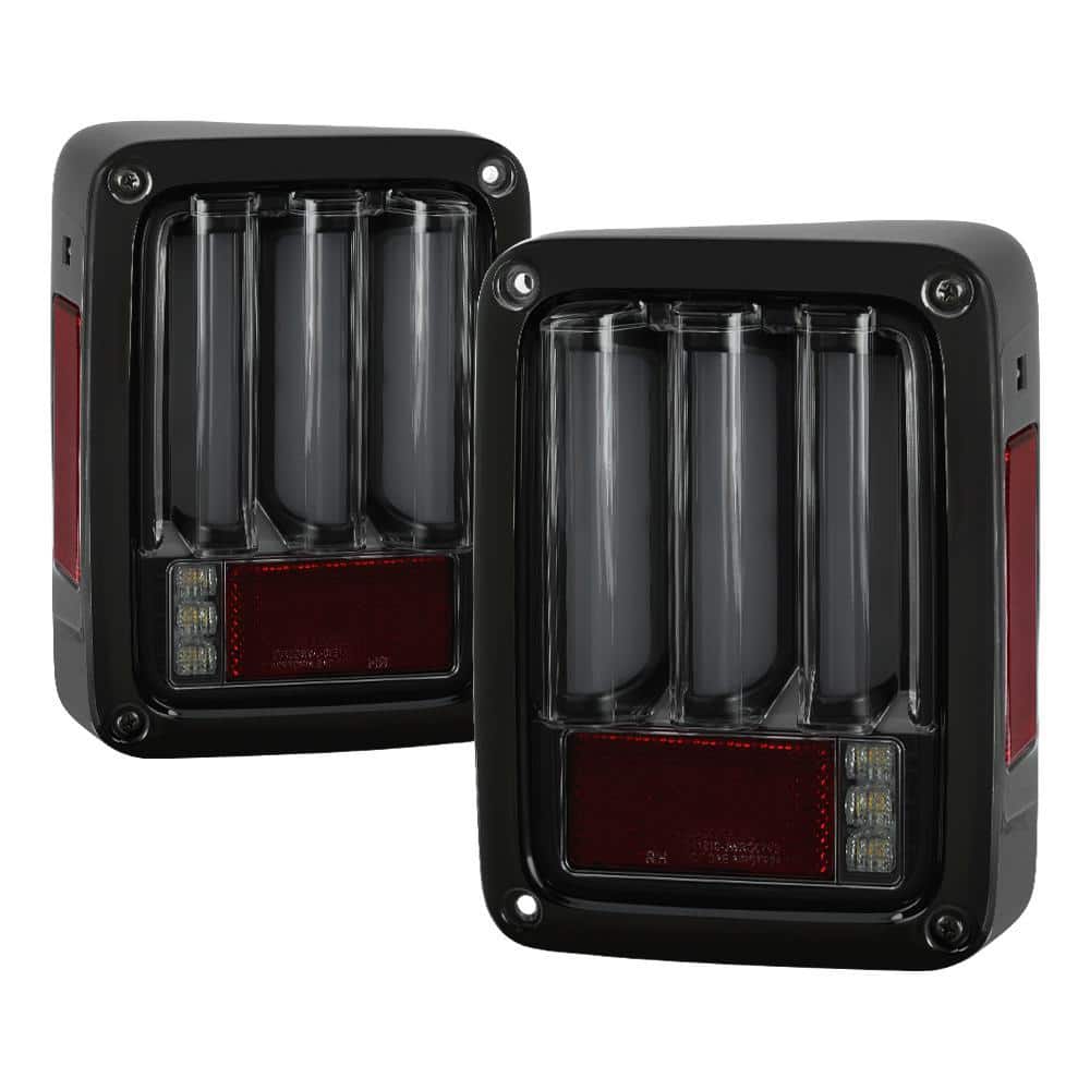 Jeep Wrangler (JK JKU) 07-18 Version 2 Light Bar Sequential Turn Signal LED Tail Lights - Black Smoke price history on PriceWatchPro