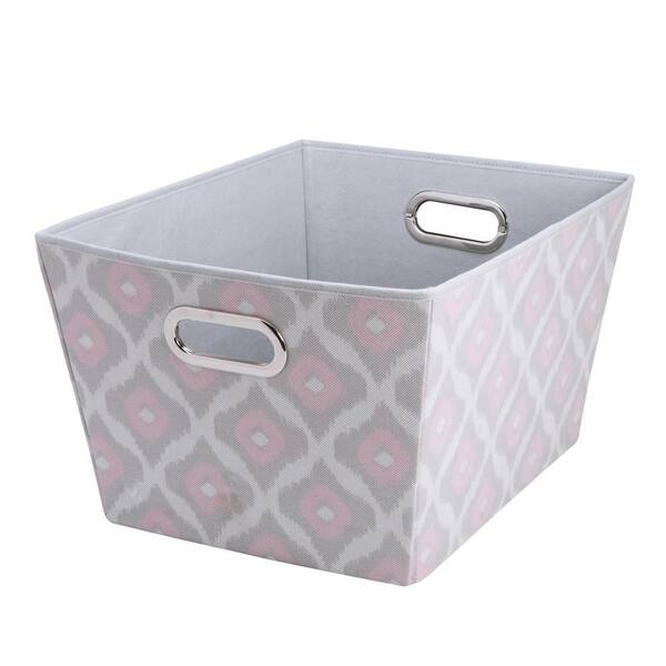 The Macbeth Collection 16 in. D x 10 in. H x 14 in. W Pink Plastic Cube Storage Bin