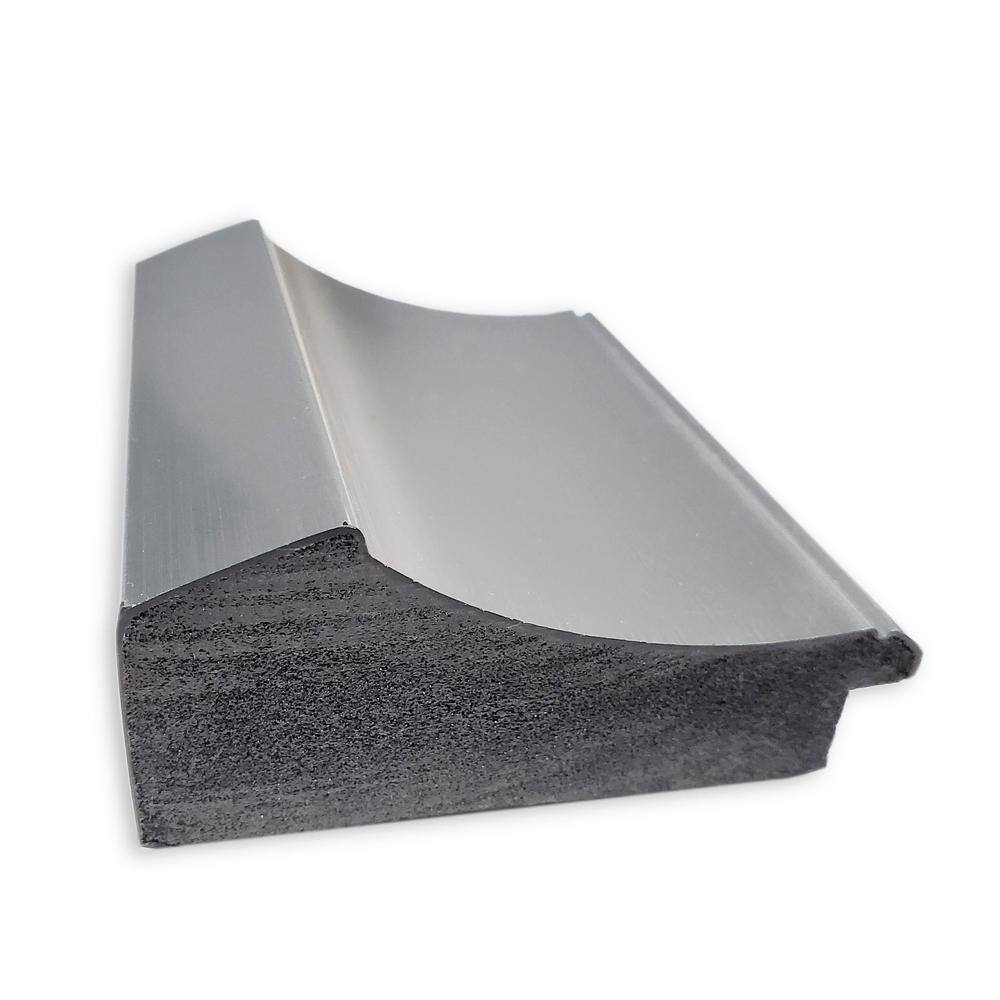 Peak Frame 26" x 22" Silver Polystyrene Rectangular Wall Mirror