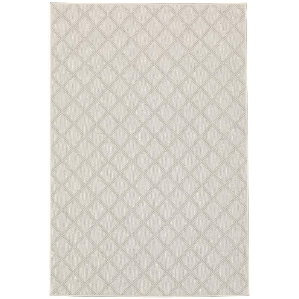 Preston Ivory 9 ft.10 in. x 12 ft. 10 in. Geometric Indoor/Outdoor Area Rug