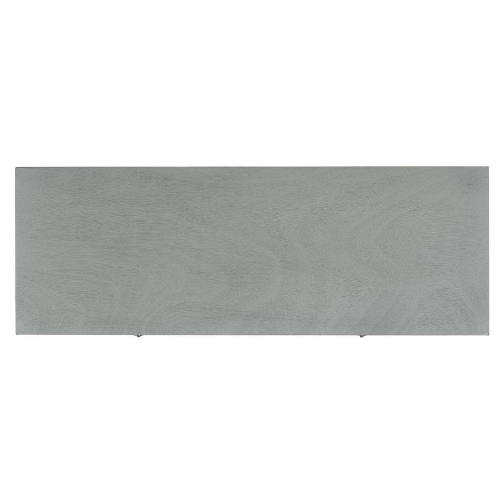 Aliyah Distressed Grey 40" Wood Console Table with Storage