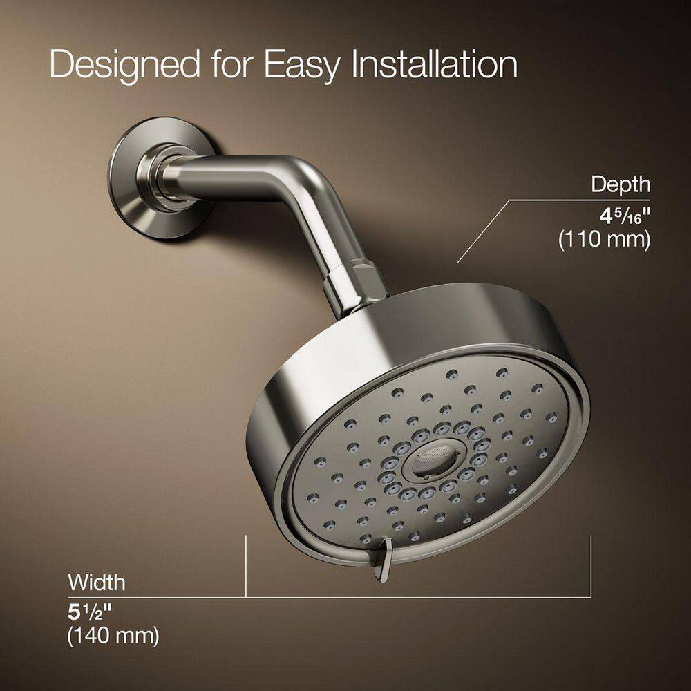 Purist Polished Nickel 5.5" Multifunction Wall-Mount Showerhead