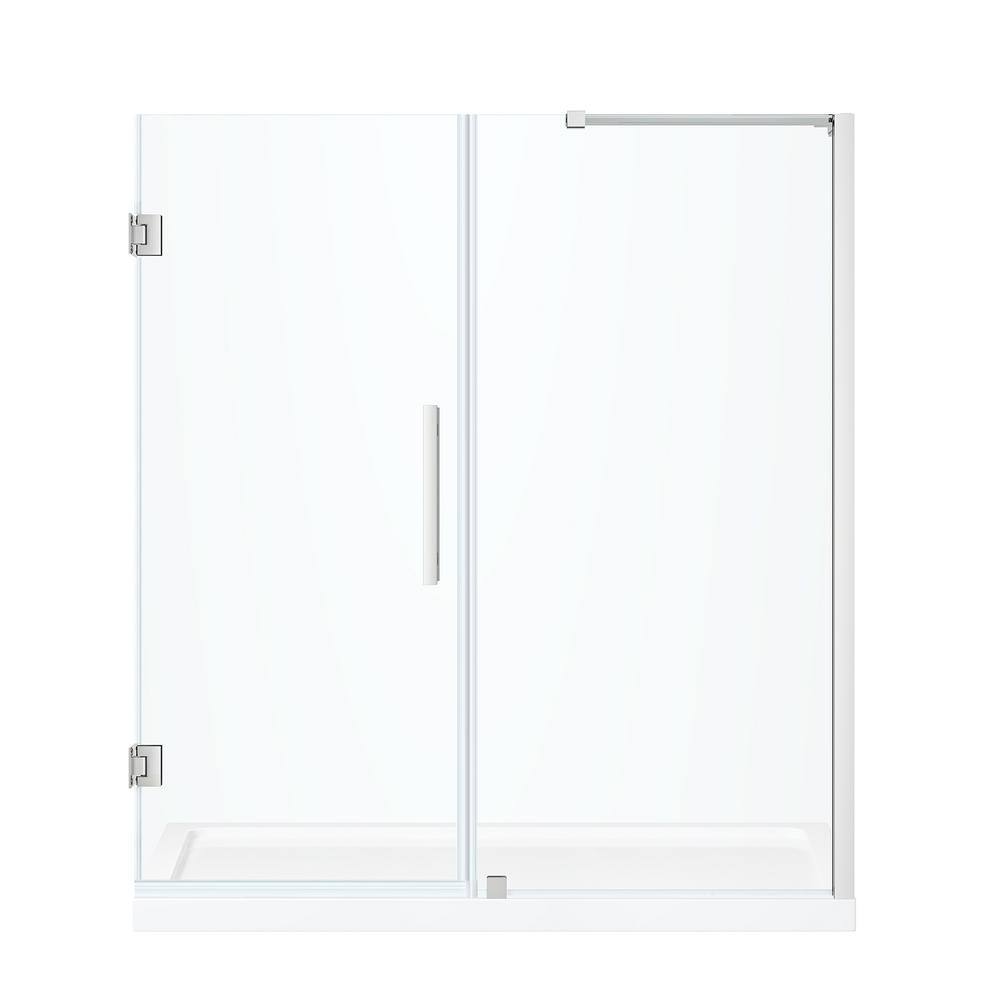 Endless Tampa-Pro 60'' Chrome Frameless Rectangle Shower Kit