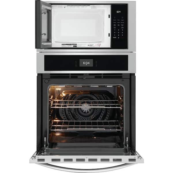electric combination wall oven and microwave