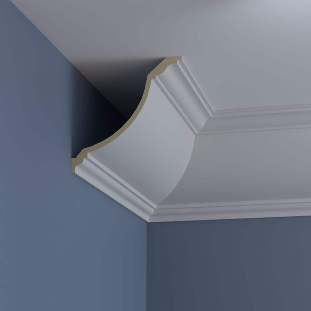 Claremont White Polyurethane Crown Moulding 94.5" Length