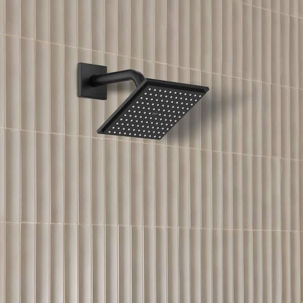 Relexa 6 in. Shower Arm in Matte Black