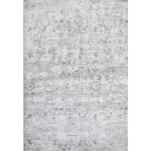 Astro 9 ft. 2 in. X 12 ft. Grey/Multi Abstract Indoor Area Rug
