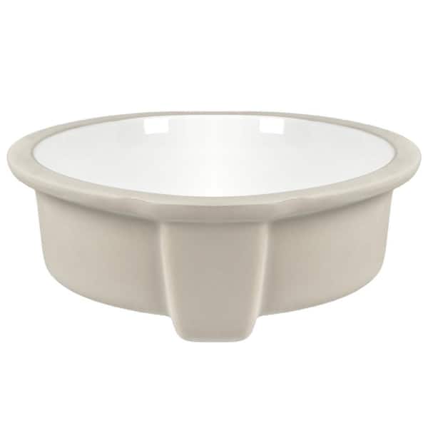 DEERVALLEY 24 in. Rectangular Undermount Bathroom Sink Porcelain Ceramic with Overflow in Black