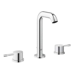 Essence New 8 in. Widespread 2-Handle 1.2 GPM Bathroom Faucet in StarLight Chrome