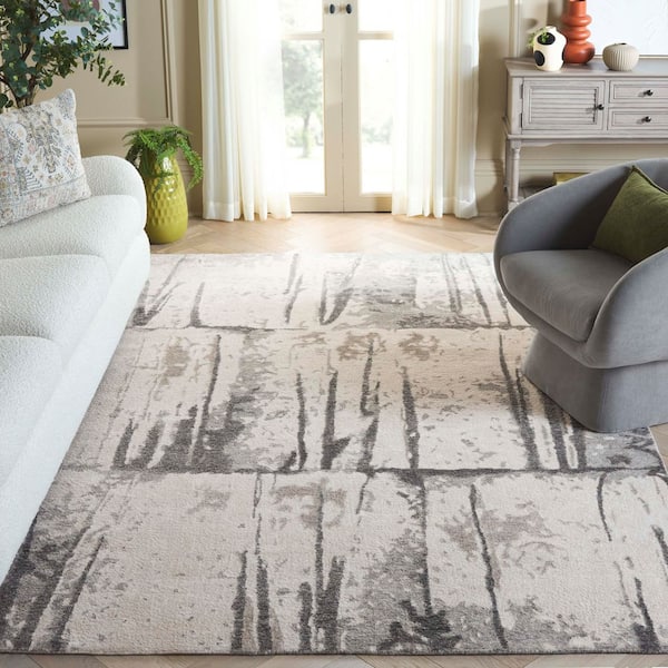 Tibetan 6 ft. x 9 ft. Granite Abstract Area Rug