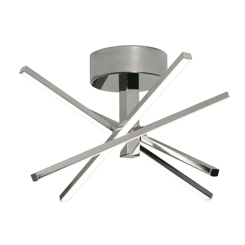 Polished Chrome LED Flush Mount Ceiling Light